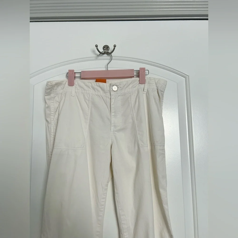 Tory Burch White Fatigue Chino Pants size 28